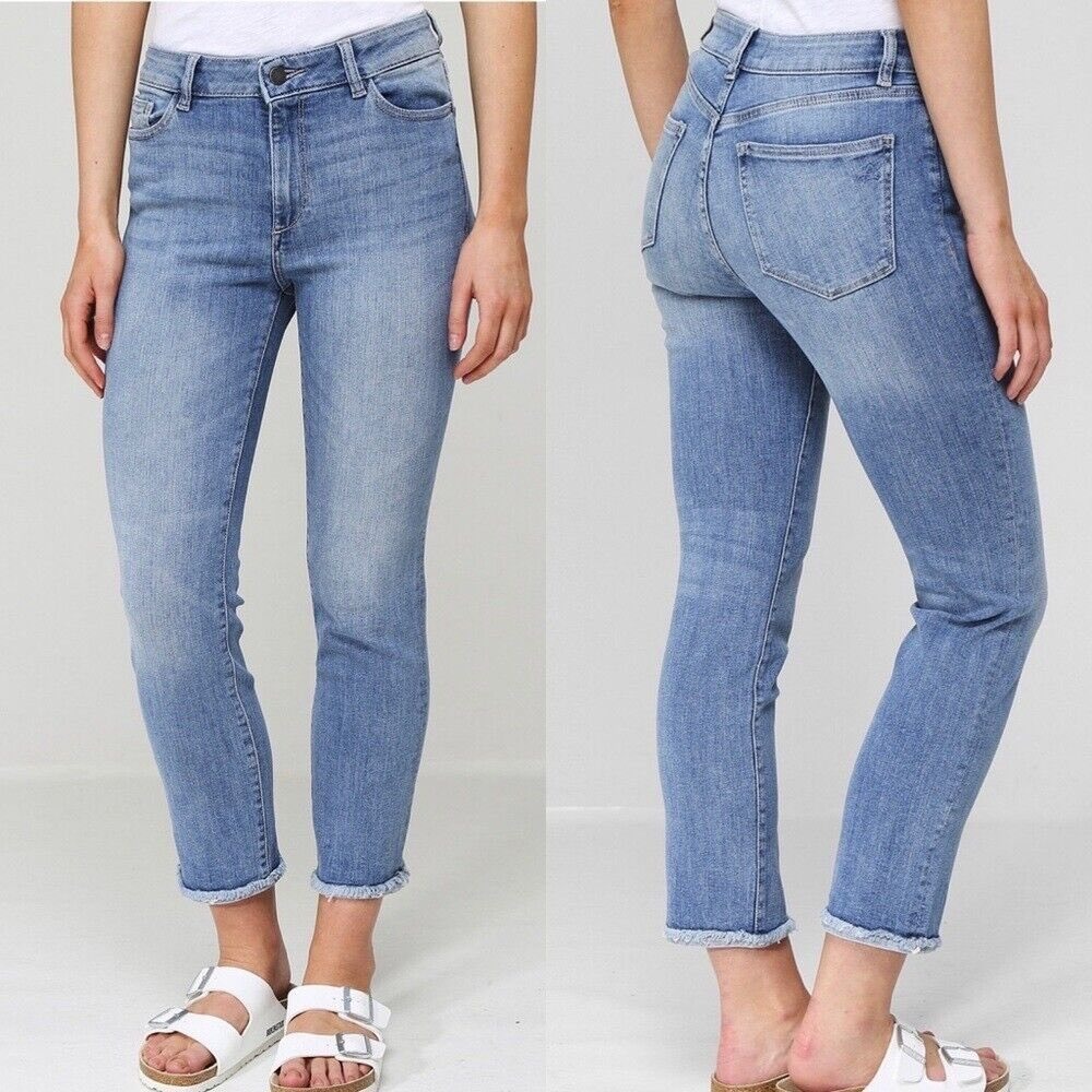 DL1961 Mara Ankle Instasculpt High‎ Rise Straight Jeans Newcastle Wash Size 27